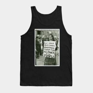 All Power to the People // Vintage Protest Sign Tank Top